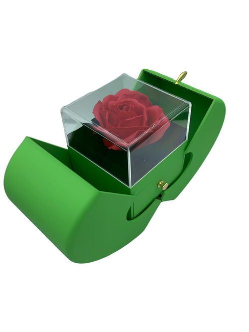 Green Heart-Shaped Gift Box