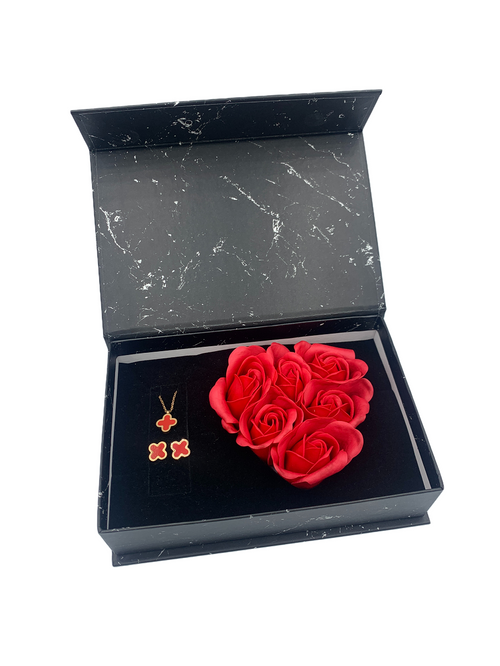 Fragrant Red Rose Heart-Shaped