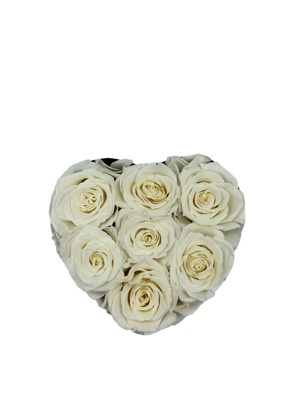 White Preserved Roses Bouquet
