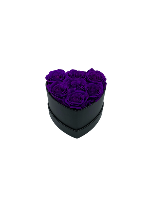 Purple Preserved Roses Bouquet