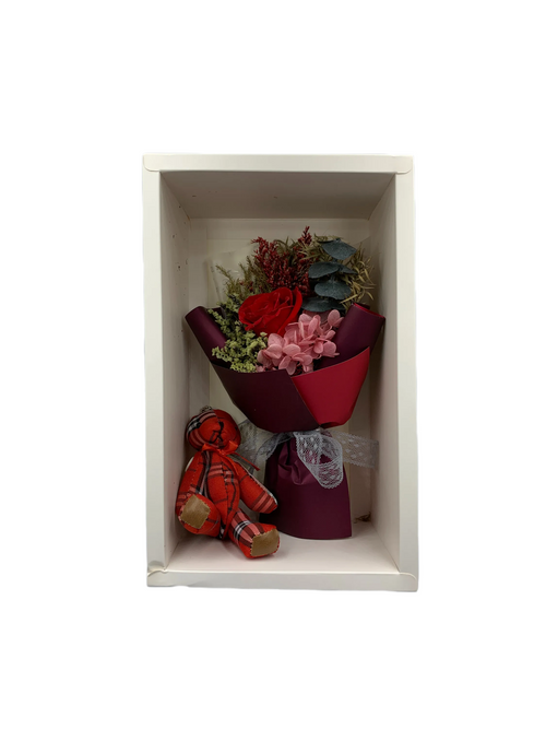 Preserved Red Rose Mini Bouquet
