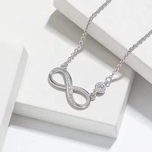Infinity Necklace Silver-Plated