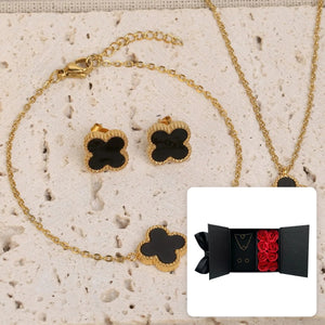 Black Leaf Set · 3 pcs