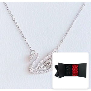 Swan Necklace · Silver-Plated