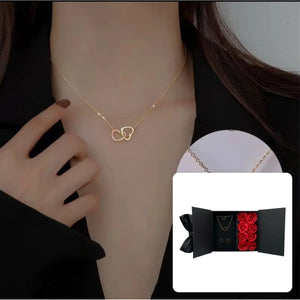 Two Hearts Necklace · Gold-Plated