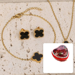 Black Leaf Set · 3 pcs