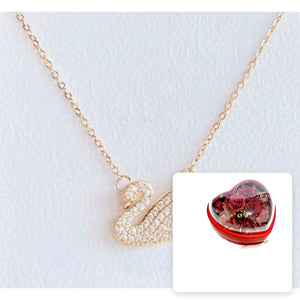 Swan Necklace · Gold-Plated