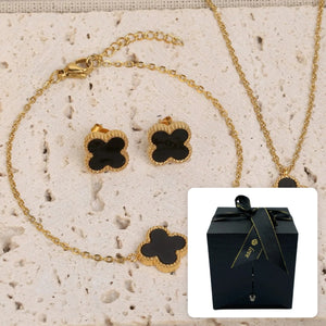 Black Leaf Set · 3 pcs