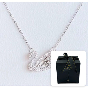 Swan Necklace · Silver-Plated