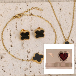 Black Leaf Set · 3 pcs