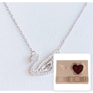 Swan Necklace · Silver-Plated