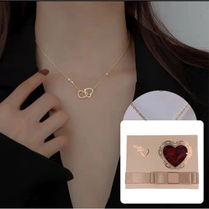 Two Hearts Necklace · Gold-Plated